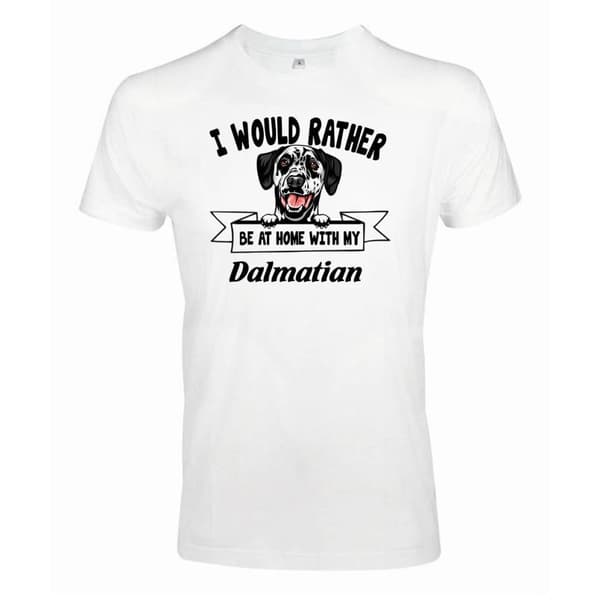 Dalmatian Kikande hund t-shirt - Rather be with...