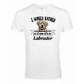 Miniatyrbild 1 av 2: Golden Labrador Kikande hund t-shirt - Rather be with...