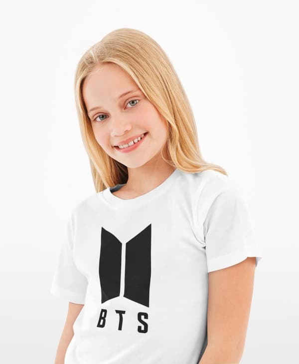 Bts T-shirt Kpop SUGA tröja - Vit t-shirt
