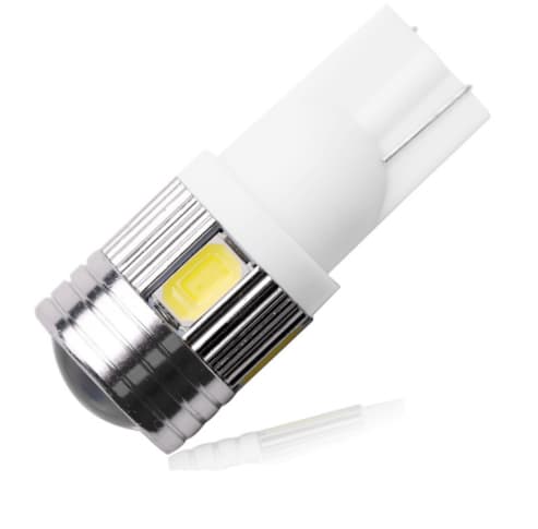 T10 LED bil lampe SMD chip Rosa 5 pack
