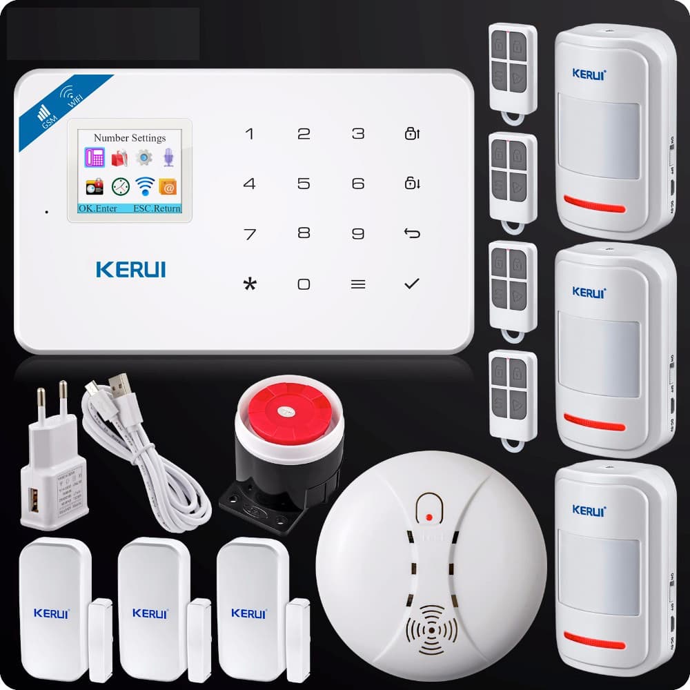 KERUI Komplett Wi-Fi GSM Trådlöst Hemlarm