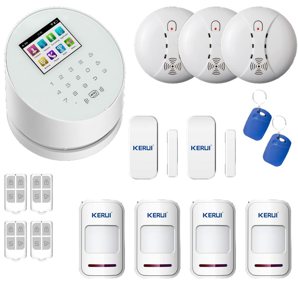 KERUI Komplett Wi-Fi GSM Trådlöst Hemlarm RFID