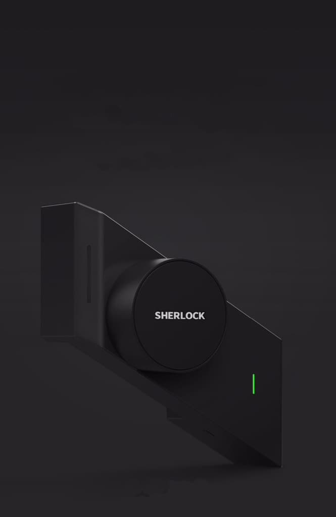 Digitalt Smartlås Touch App Sherlock Vänsterhängd Svart