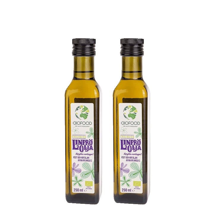 2 x Linfröolja Kallpressad, 250 ml
