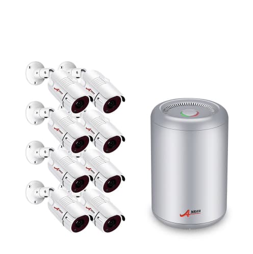 ANRAN PoE Övervakningssystem 8 st kameror 5MP IP66 1TB
