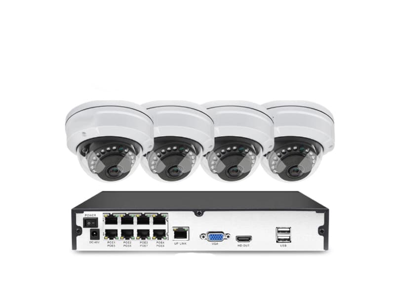 Techage 1080p HD-overvågningssystem 8 Trådløse IP-kameraer, Wi-Fi NVR-sæt