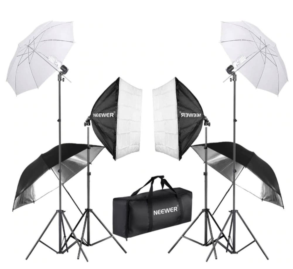NEEWER Softbox studiobelysning 6-delar 800W