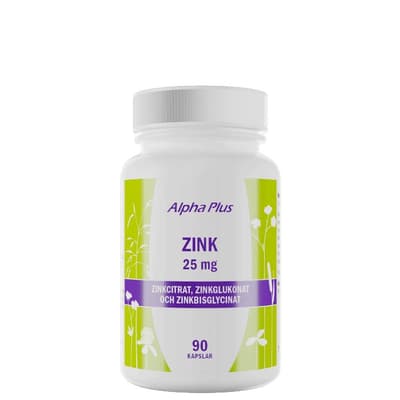Zink 25 mg, 90 kapslar