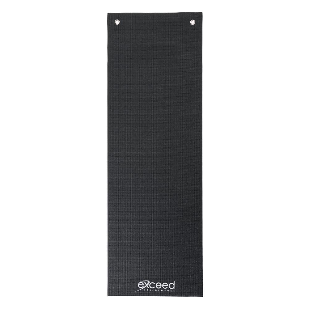 Exceed Yoga Mat with Eyelets, Black - 1800x600x5mm