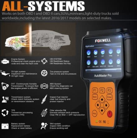 Foxwell NT644 PRO OBD2 EOBD felkodsläsare bil Maxiset
