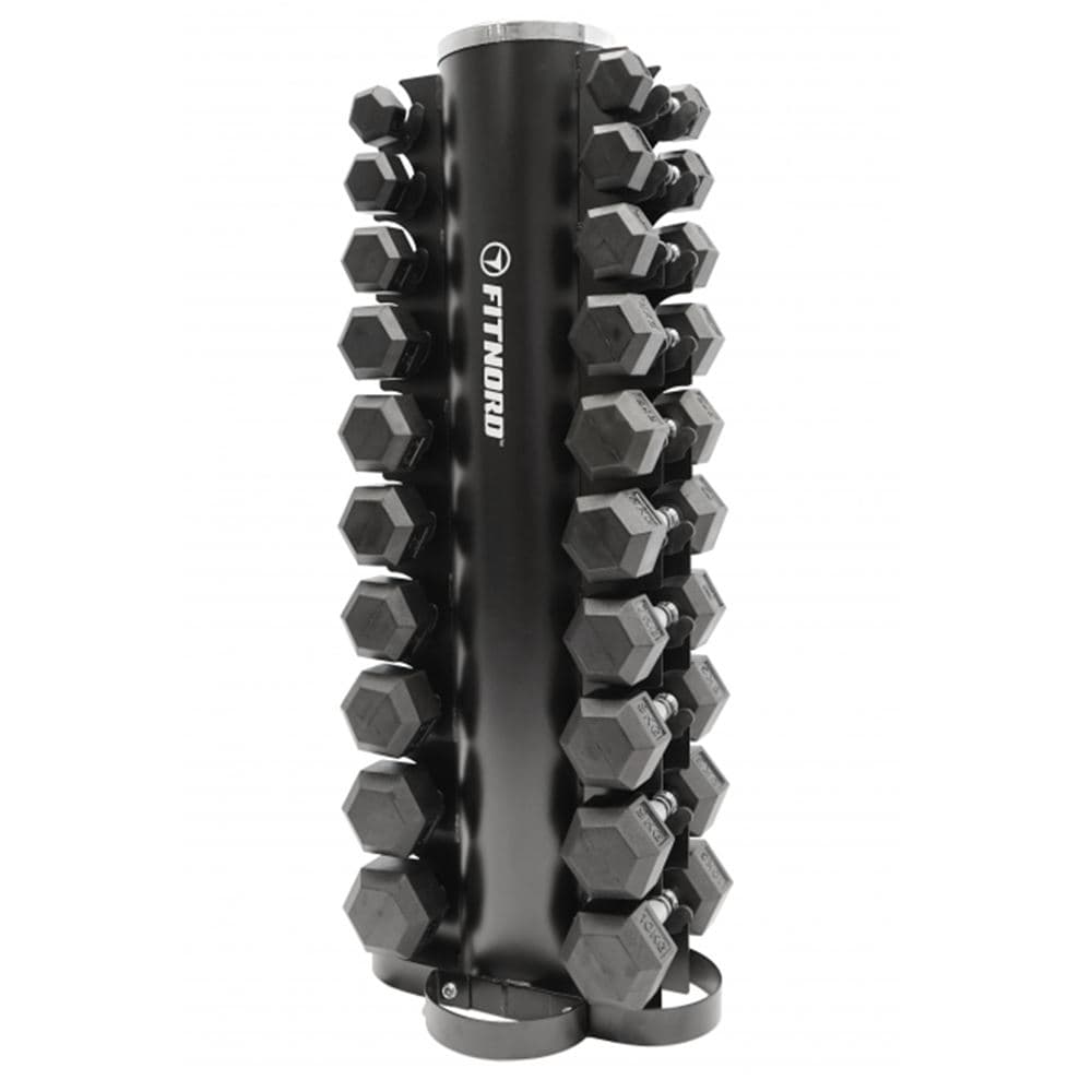 FitNord Hex-Dumbbell set 1-10 kg + rack