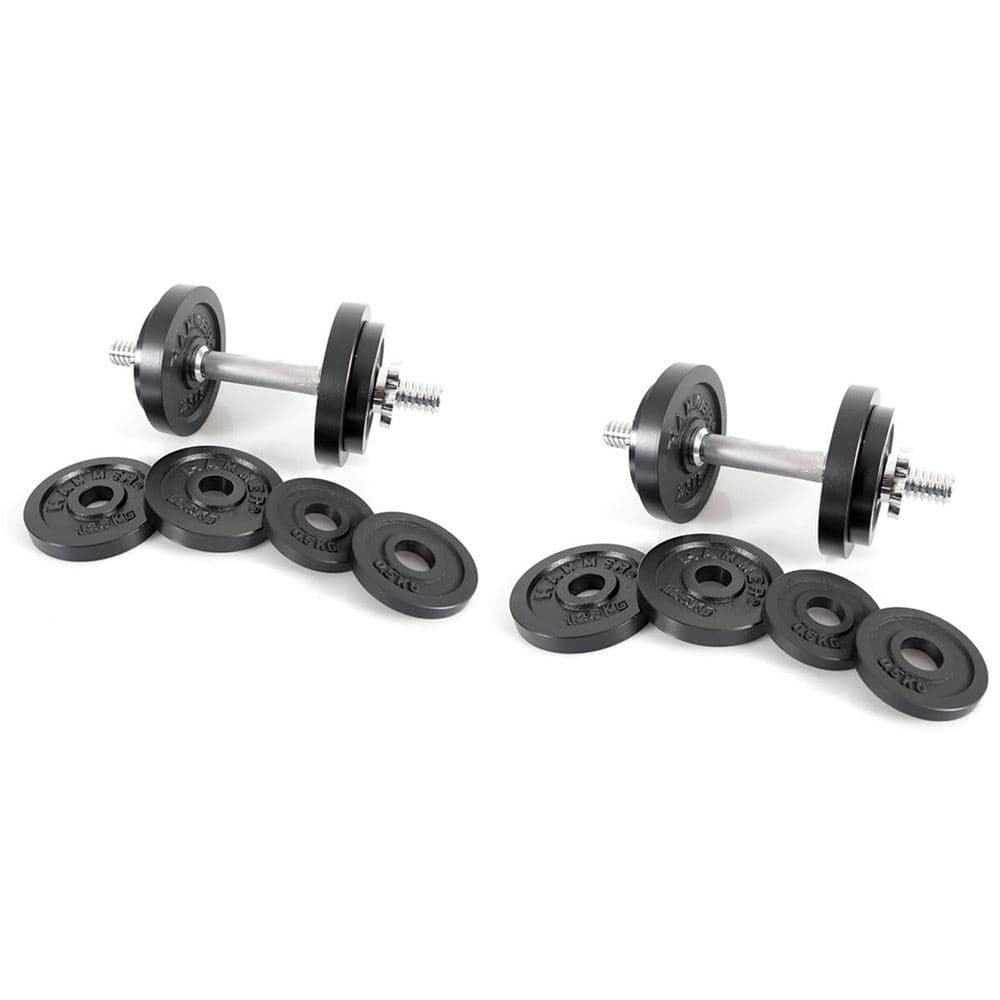 Hammer Dumbbell Set Black 30kg (2x item 6721)