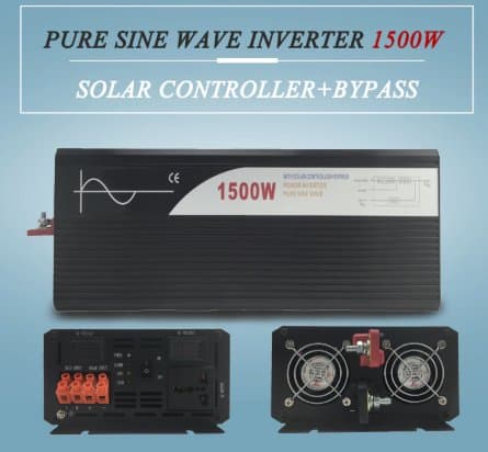 Strömomvandlare 1500W sinusvåg för solpaneler 24V/240V