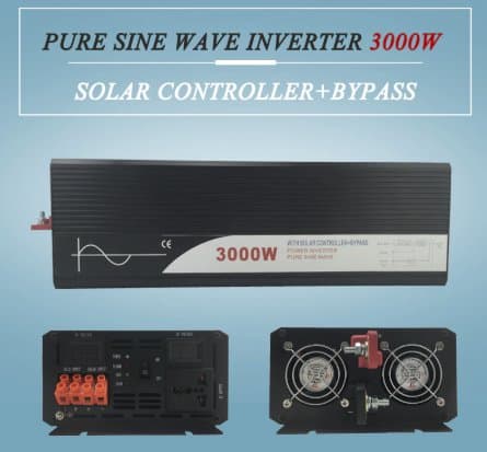 Strömomvandlare 3000W sinusvåg för solpaneler 12V/240V