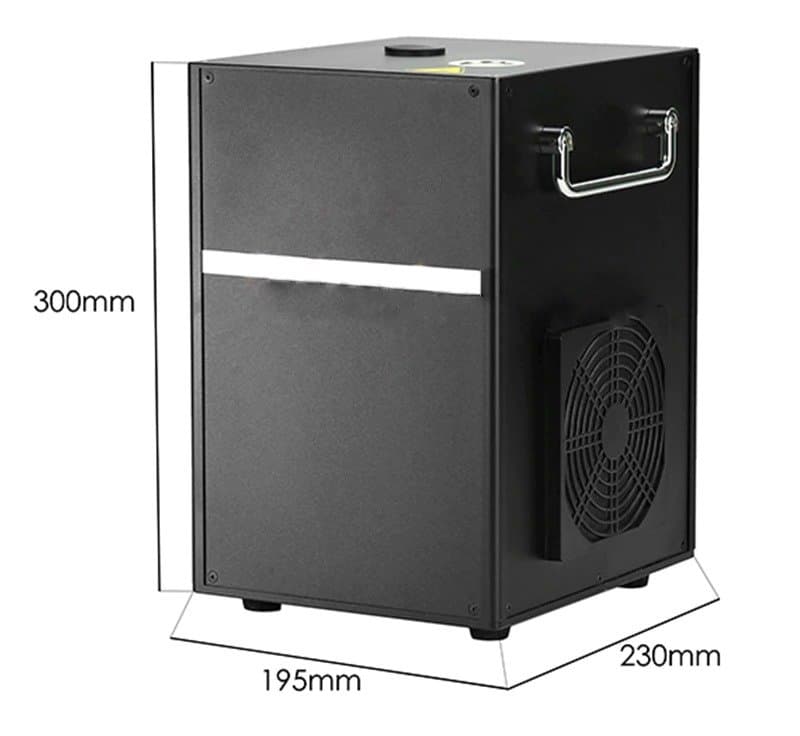 Fyrverkerimaskin 400w med kalla gnistor 2-pack+vagnbehållare