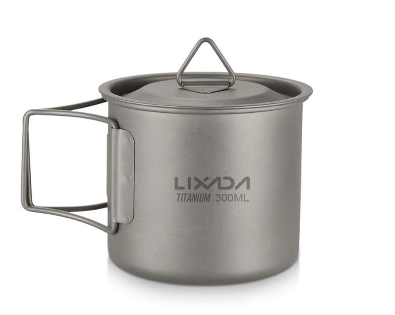 Kamping backpacking hiking mugg titanium