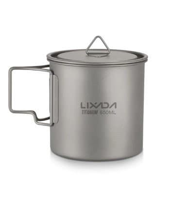 Kamping backpacking hiking mugg titanium