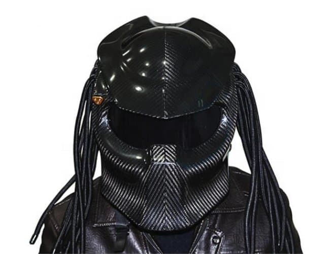 Predator MC hjälm med flätor strl XL - Extremt cool