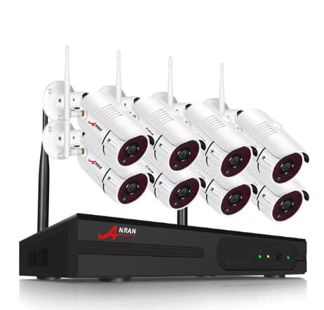 ANRAN Övervakningssystem 8 CAM Wifi trådlös 1080P