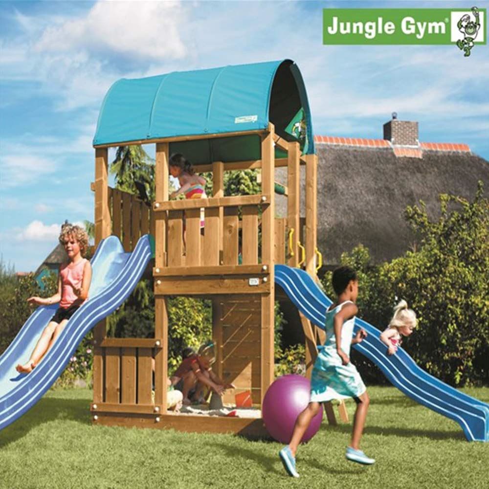 Jungle Gym Farm lektorn komplett inkl. rutschkana