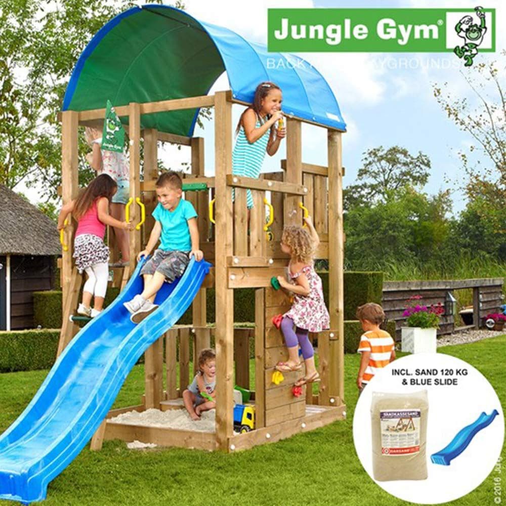 Jungle Gym Farm lektorn komplett inkl. rutschkana