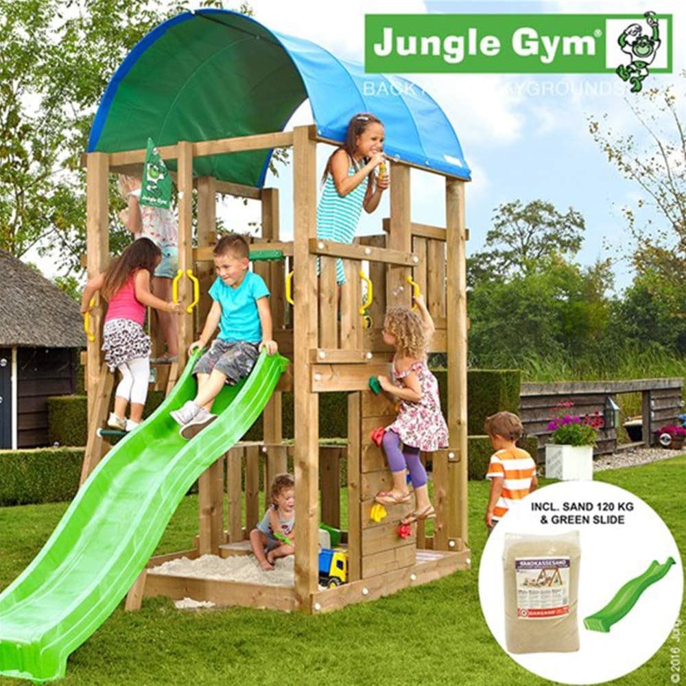 Jungle Gym Farm lektorn komplett inkl. rutschkana