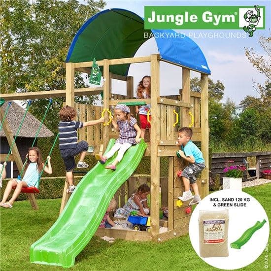 Jungle Gym Farm lektorn komplett inkl. rutschkana