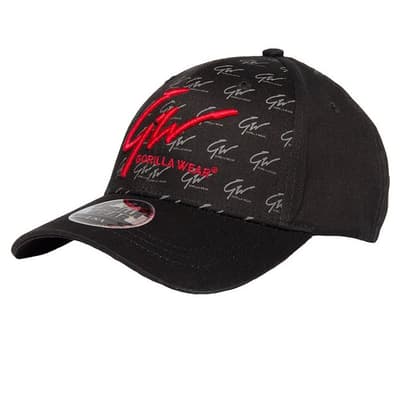 Julian Cap, Navy Black/Red, OS