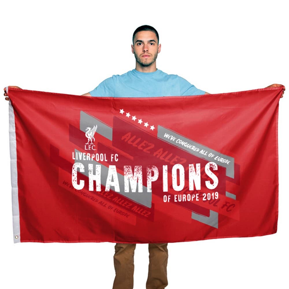 Liverpool FC Champions Of Europe Flag