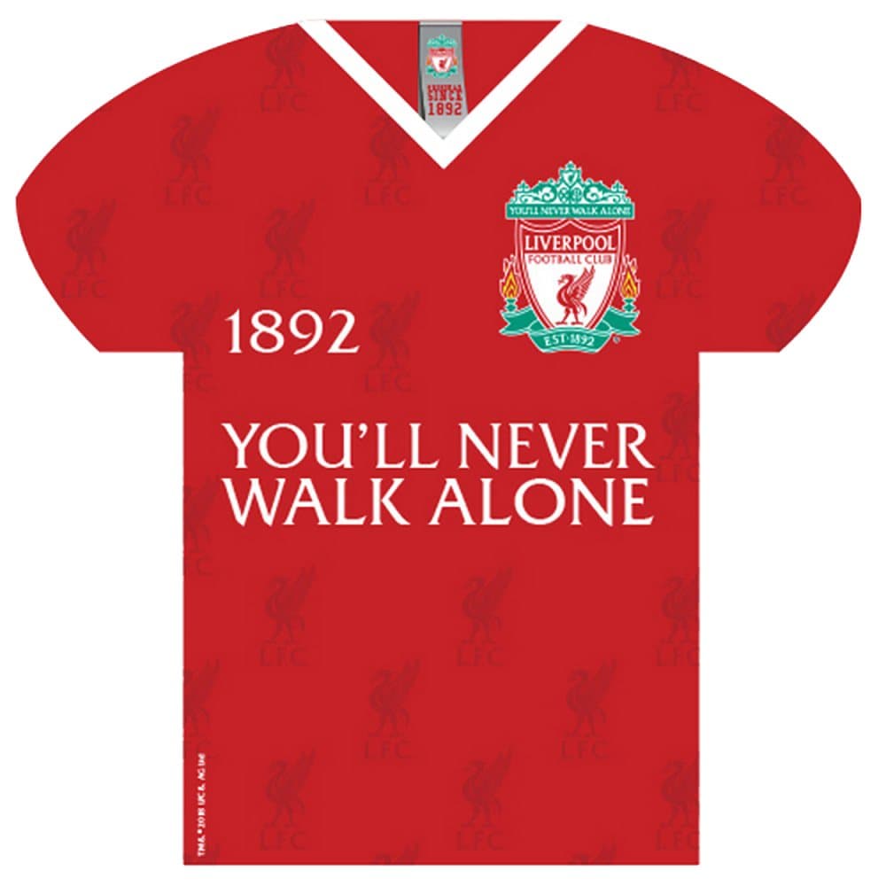 Liverpool FC YNWA Shirt Shaped Sign
