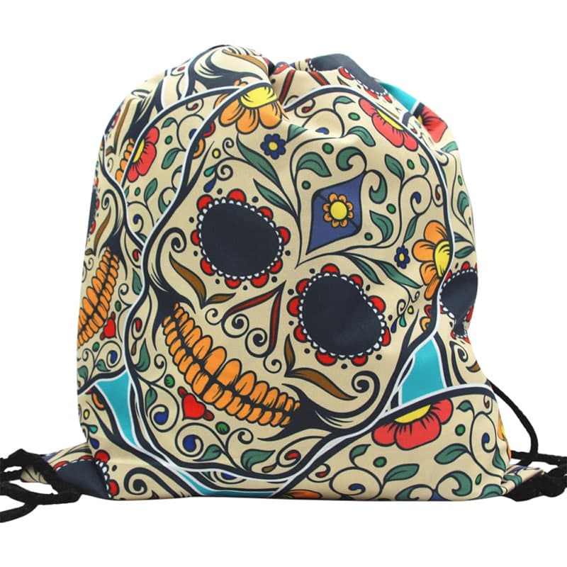 Klassisk gympose med Sugar Skull-motiv