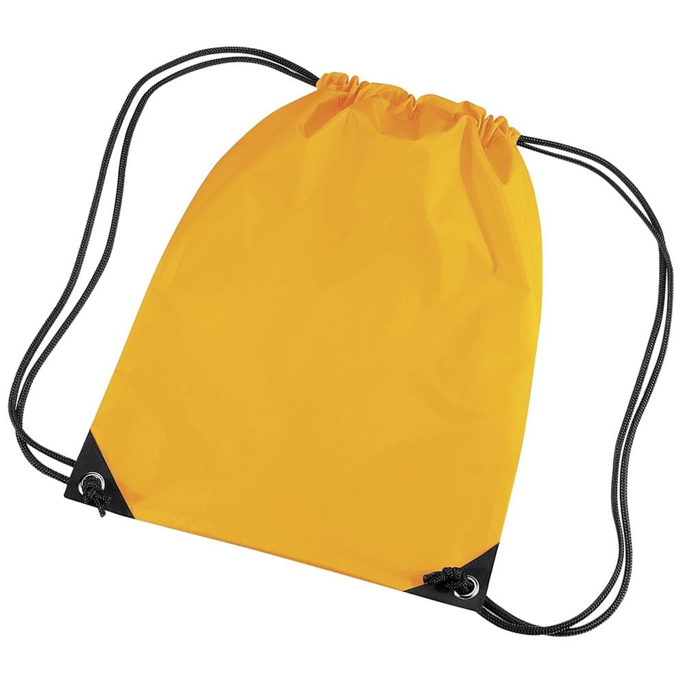 Bagbase Premium Gymsac Water Resistant Bag (11 Litres) (Pack of 2)