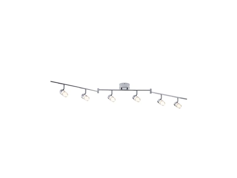 Paulmann 603.86, Utanpåliggande spotlight, 6 lampor, LED, 3,2 W, 2700 K, Krom