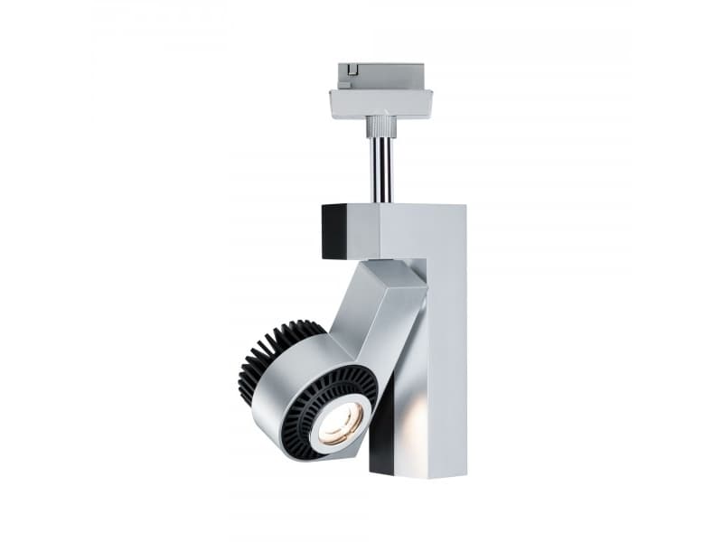 Paulmann 953.01, Skena för spotlight, 1 lampor, LED, 10 W, 2700 K, Svart, Krom