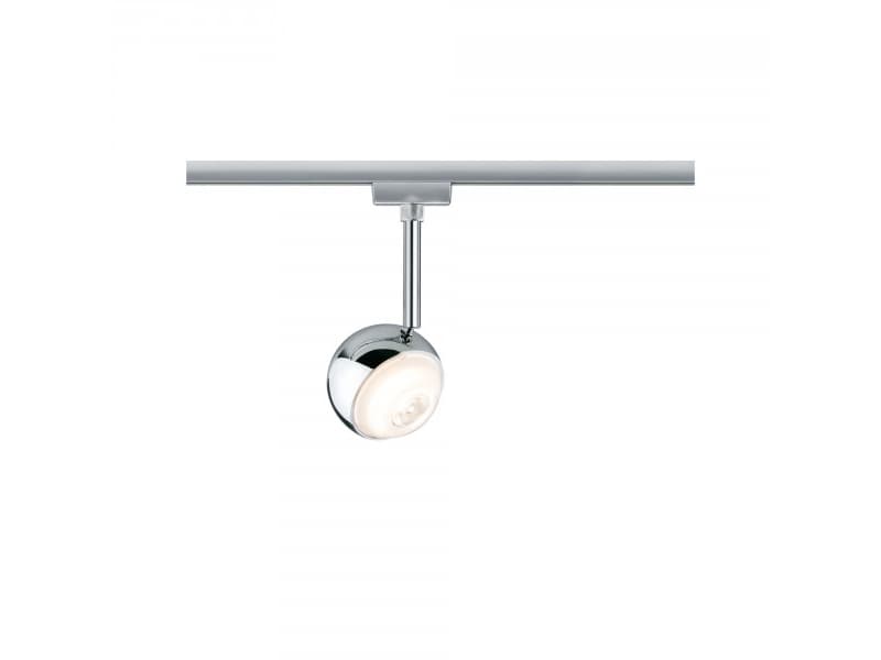 Paulmann 954.55, Skena för spotlight, 1 lampor, LED, 2700 K, 315 LM, Krom