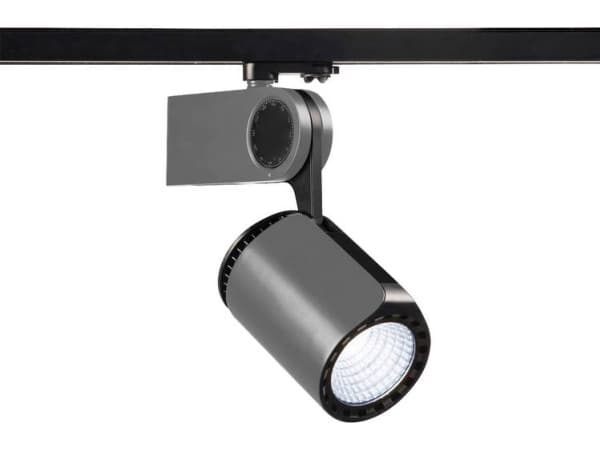 SLV Højvolt-skinnesystem-lampe 50 W Sølvgrå, Sort