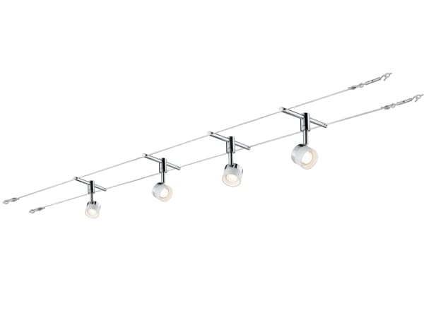 Paulmann Stage 94080 Wire-hjemmebiografpakke LED indbygget 20 W LED (RGB) Hvid, Krom