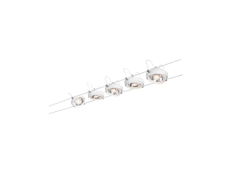 Paulmann 942.00, Skena för spotlight, G53, 5 lampor, LED, 42 W, 8 W