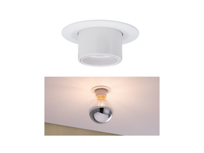 Paulmann 936.68, Nedtryckbar spotlight, E27, 1 lampor, LED, 10 W, Vit
