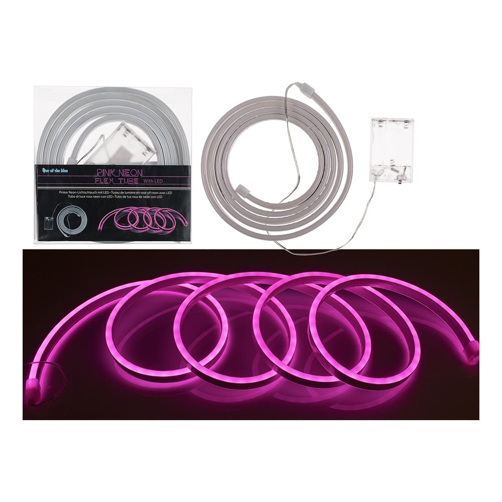 Neon Flex Tube Vaaleanpunainen LED