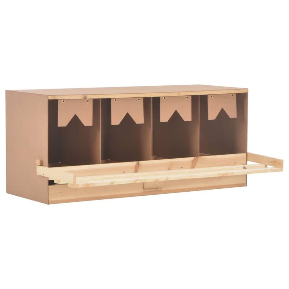 vidaXL Hekkeboks 4 rom 106x40x45 cm heltre furu