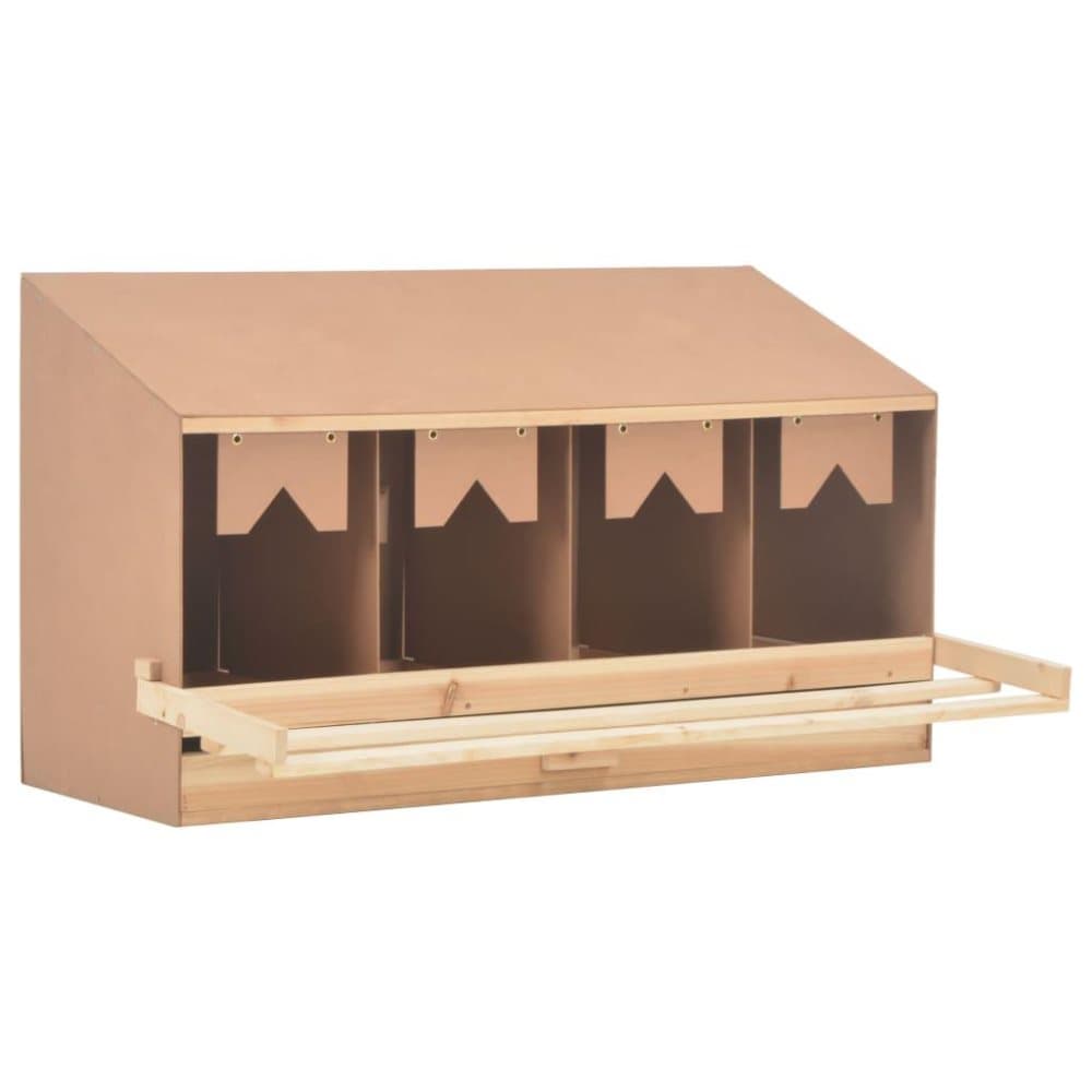 vidaXL Hekkeboks 4 rom 106x40x59 cm heltre furu