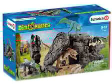 Dinosaursett med hule, Schleich