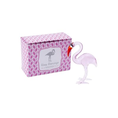 CGB Giftware Glass Flamingo Ornament