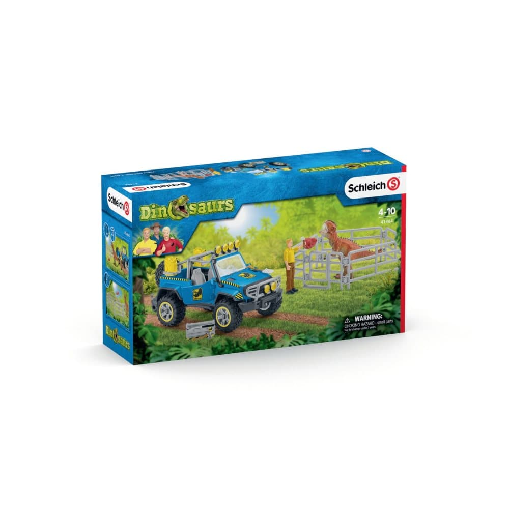 Schleich Auto ja Dinosaurus Setti