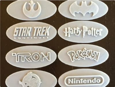 Size: M, 1 stk. "StarTrek" pudeindsatser, frimærker, cookie cutter