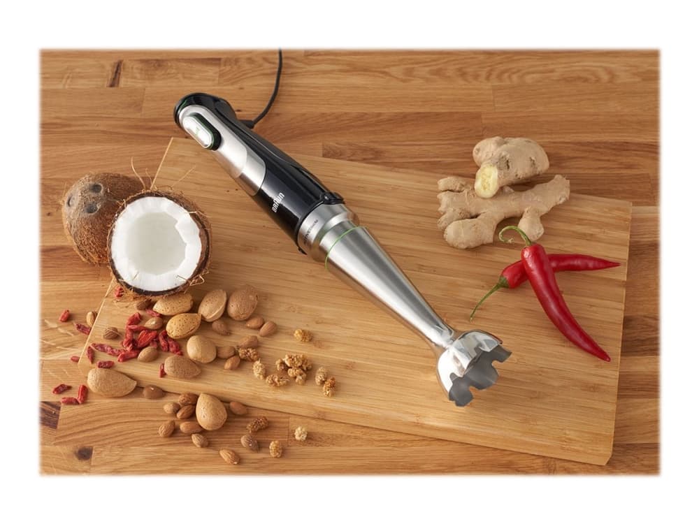 Braun Multiquick 9 MQ 9038X - Håndmikser - 1000 W - merkesvart/rustfritt stål