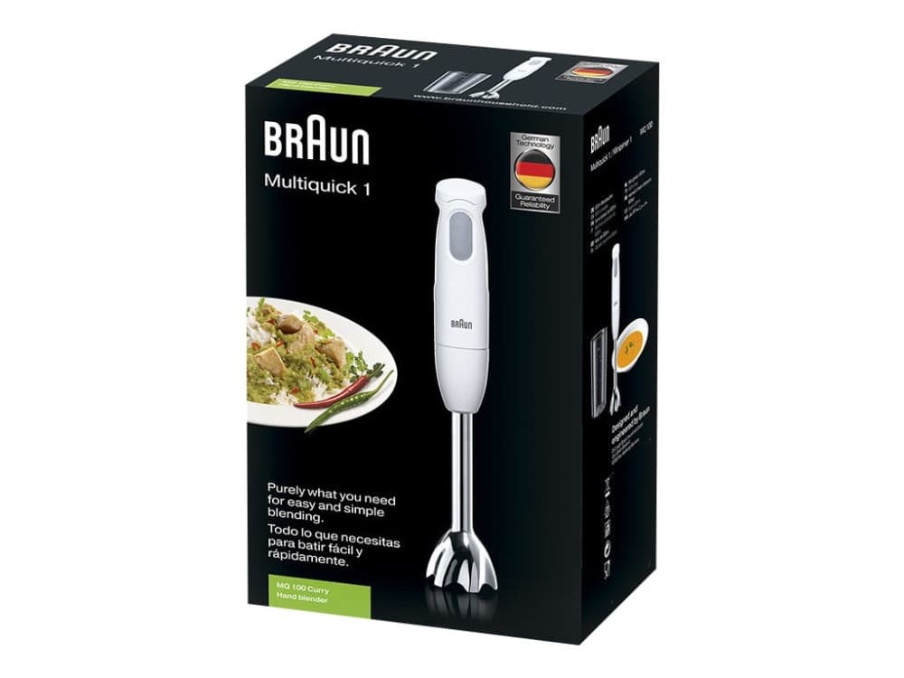 Braun Multiquick 5 MQ 100 Curry - Handmixer - 450 W - vit / grå