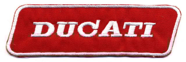 DUCATI embroidered/badge patches L 11,5 "H 3,5