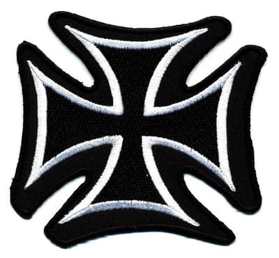 CROSS embroidered/badge patches L 7,5 cm "H 6,5